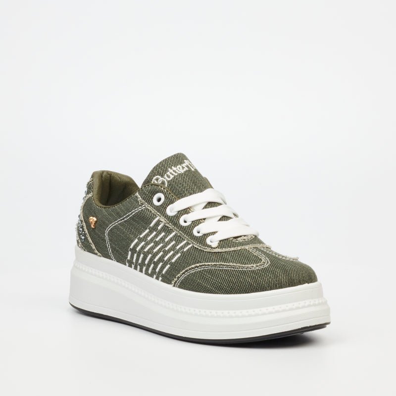 Butterfly Feet Senhora 18 Sneaker - Olive footwear Butterfly Feet   