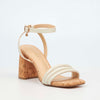 Miss Black Seona 1 Heel - Bone footwear Miss Black