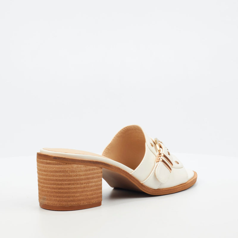 Miss Black Seranno 1 Heel - White footwear Miss Black