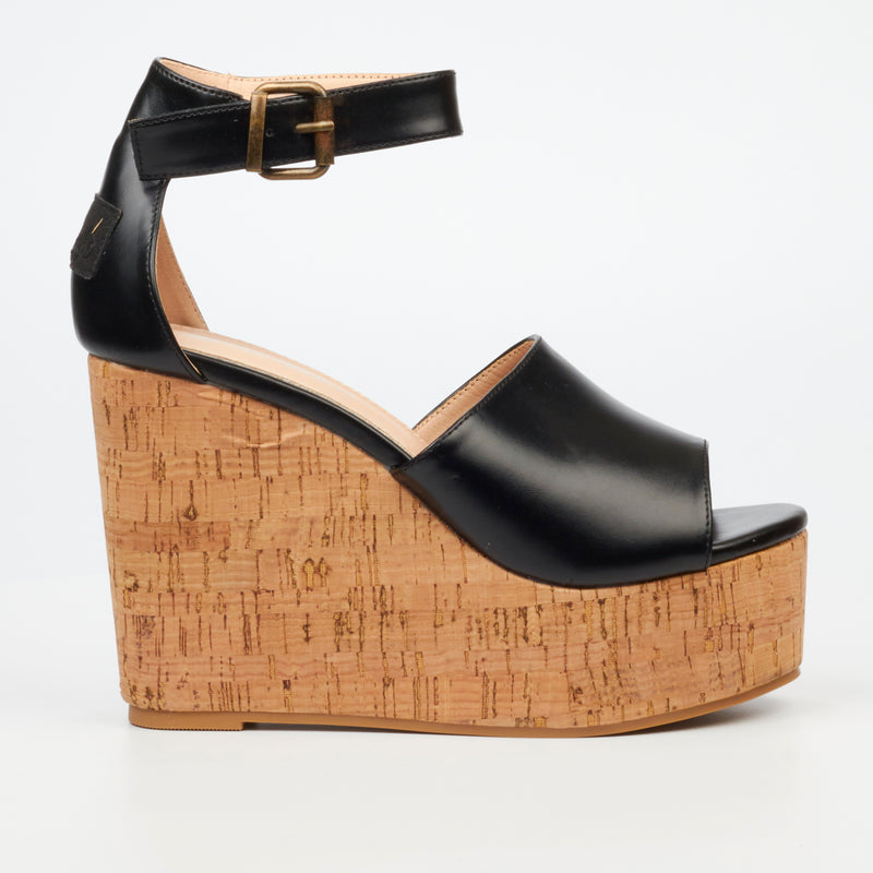 Miss Black Seville 2 Wedge - Black footwear Miss Black   