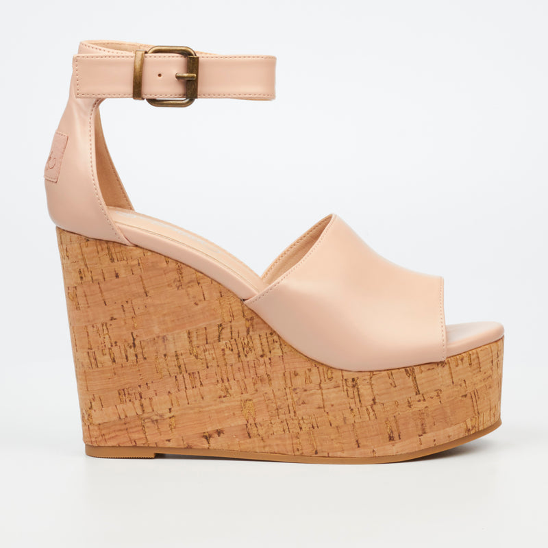 Miss Black Seville 2 Wedge - Nude footwear Miss Black   