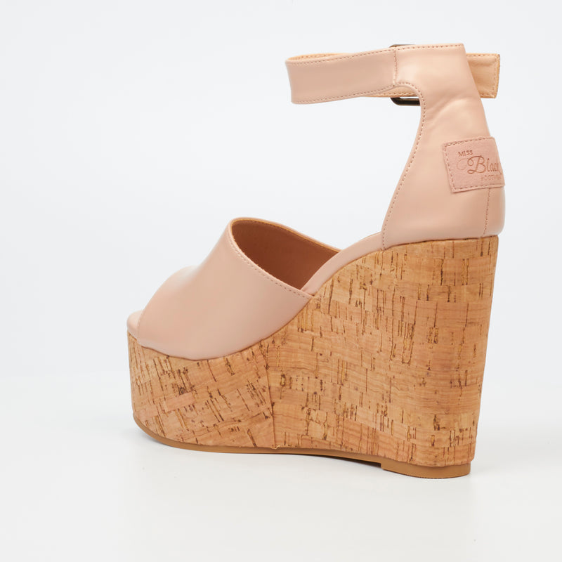 Miss Black Seville 2 Wedge - Nude footwear Miss Black   