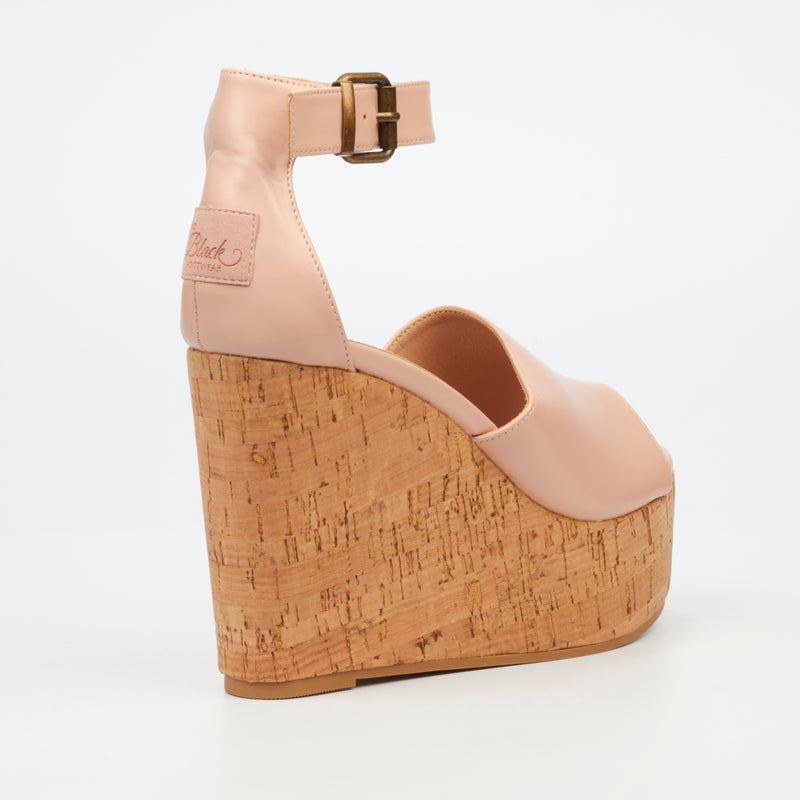 Miss Black Seville 2 Wedge - Nude footwear Miss Black   