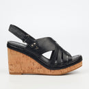 Butterfly Feet Shaela 1 Wedge - Black footwear Butterfly Feet