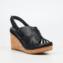 Butterfly Feet Shaela 1 Wedge - Black footwear Butterfly Feet
