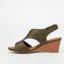 Butterfly Feet Shani 10 Wedge - Olive footwear Butterfly Feet