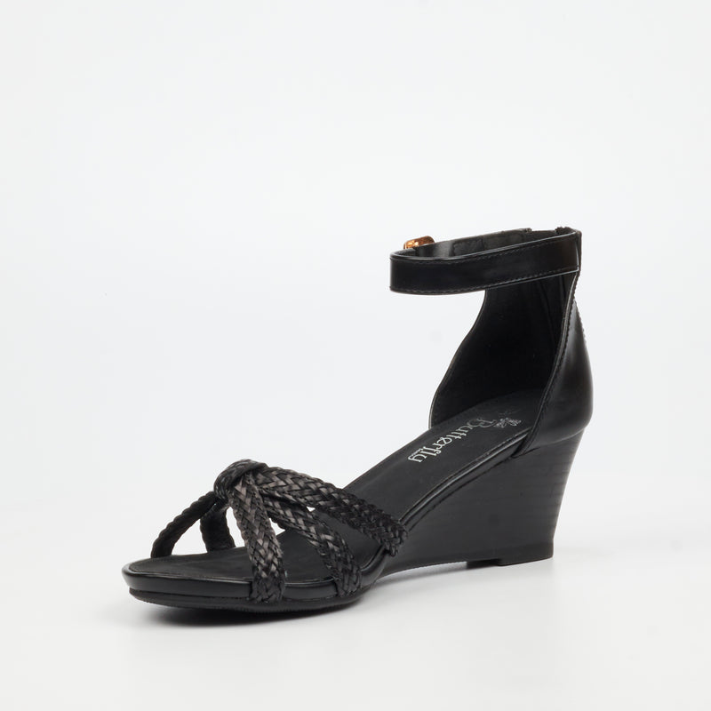 Butterfly Feet Shani 11 Wedge - Black footwear Butterfly Feet