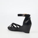 Butterfly Feet Shani 11 Wedge - Black footwear Butterfly Feet