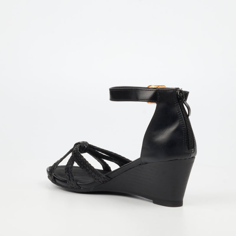 Butterfly Feet Shani 11 Wedge - Black footwear Butterfly Feet