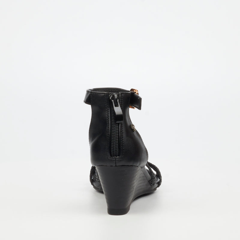 Butterfly Feet Shani 11 Wedge - Black footwear Butterfly Feet