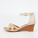 Butterfly Feet Shani 11 Wedge - Bone footwear Butterfly Feet