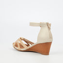 Butterfly Feet Shani 11 Wedge - Bone footwear Butterfly Feet