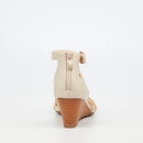 Butterfly Feet Shani 11 Wedge - Bone footwear Butterfly Feet
