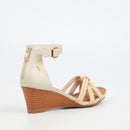 Butterfly Feet Shani 11 Wedge - Bone footwear Butterfly Feet