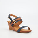 Butterfly Feet Shani 12 Wedge - Navy footwear Butterfly Feet