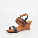 Butterfly Feet Shani 12 Wedge - Navy footwear Butterfly Feet