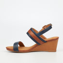 Butterfly Feet Shani 12 Wedge - Navy footwear Butterfly Feet