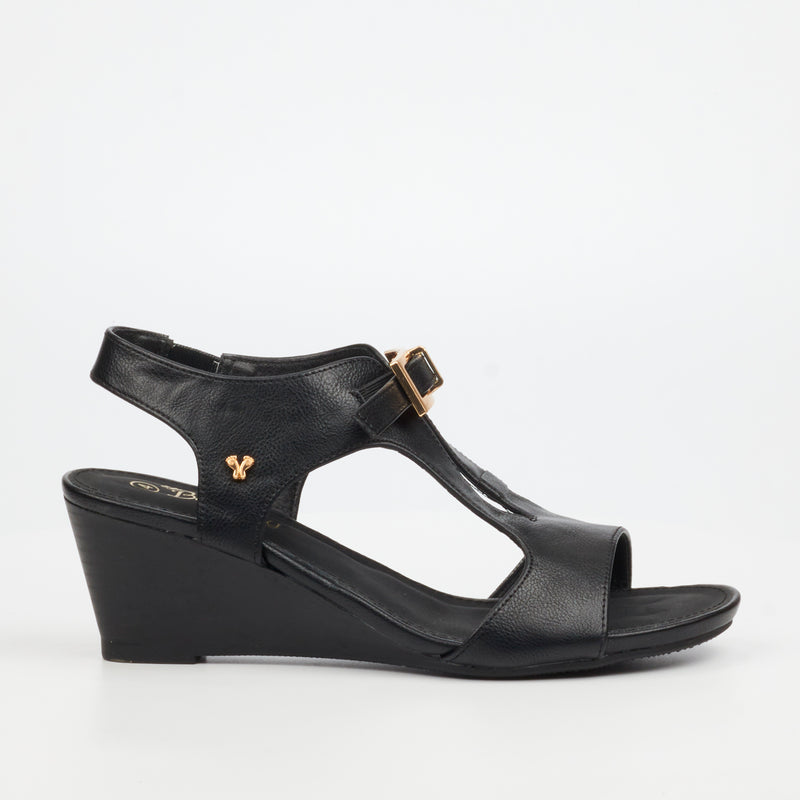 Butterfly Feet Shani 13 Wedge - Black footwear Butterfly Feet