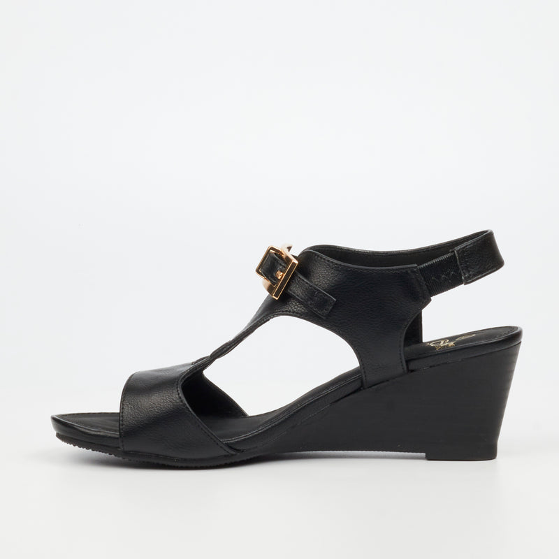 Butterfly Feet Shani 13 Wedge - Black footwear Butterfly Feet
