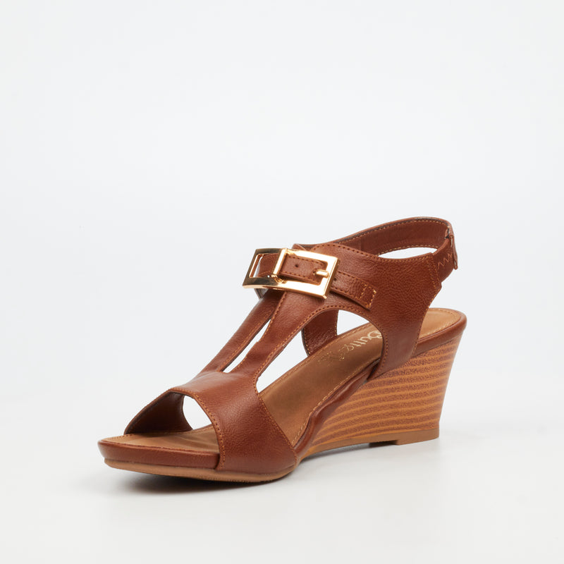 Butterfly Feet Shani 13 Wedge - Tan footwear Butterfly Feet