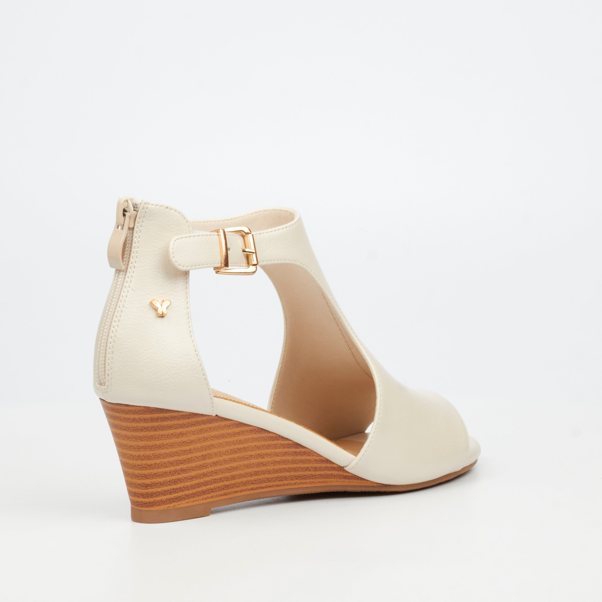Butterfly Feet Shani 15 Wedge - Bone footwear Butterfly Feet