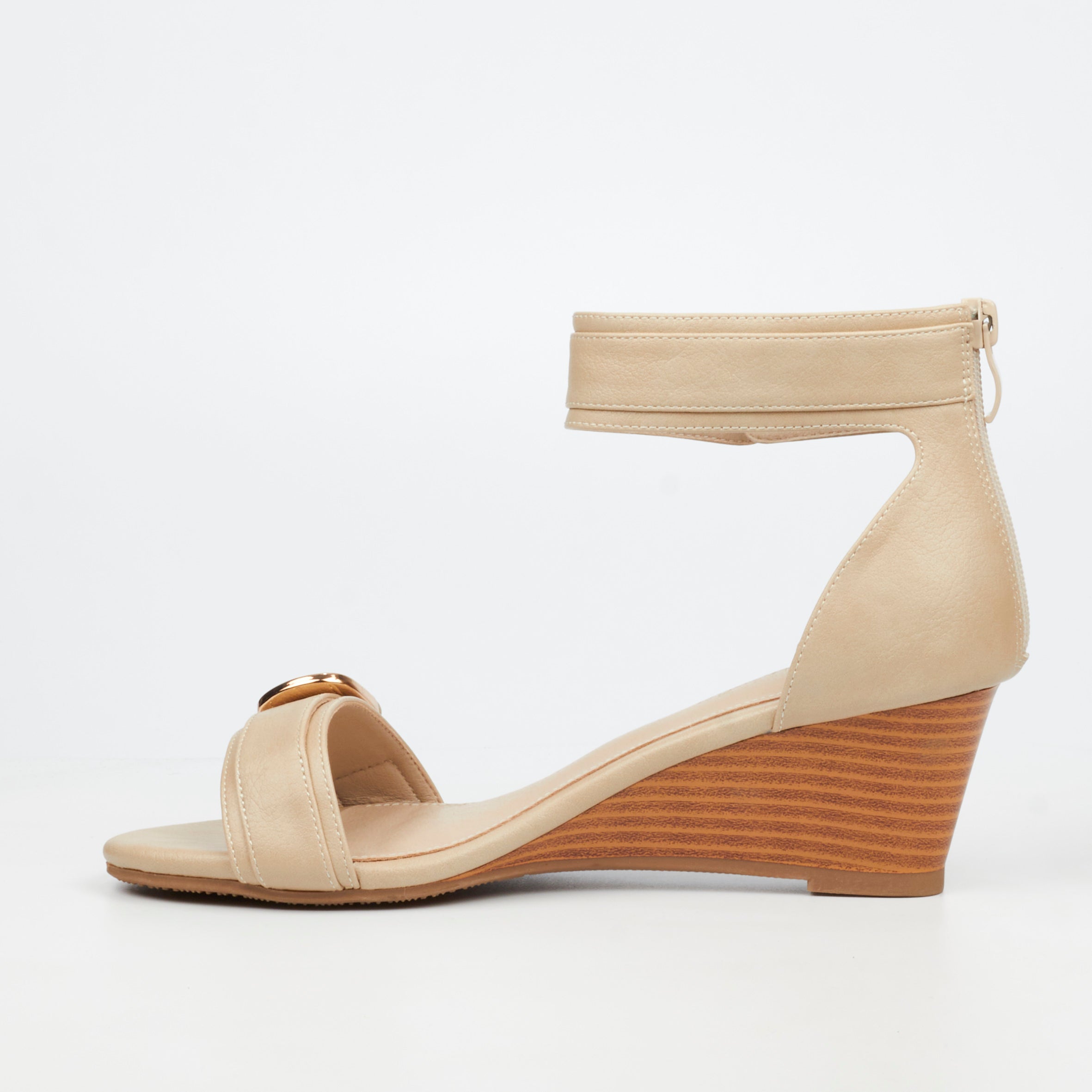 Butterfly Feet Shani 16 Wedge - Beige footwear Butterfly Feet