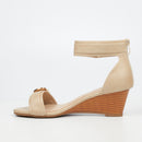 Butterfly Feet Shani 16 Wedge - Beige footwear Butterfly Feet