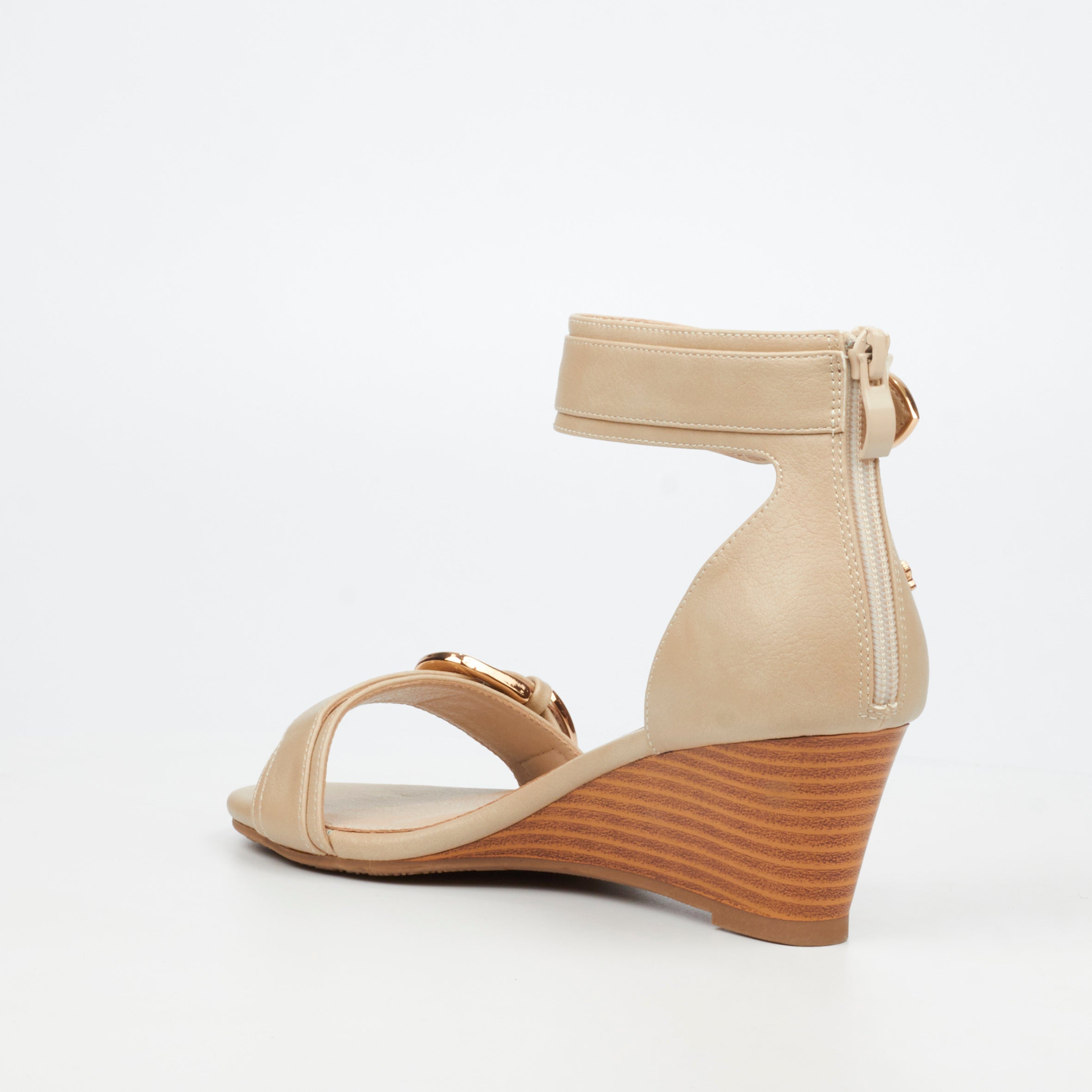 Butterfly Feet Shani 16 Wedge - Beige footwear Butterfly Feet