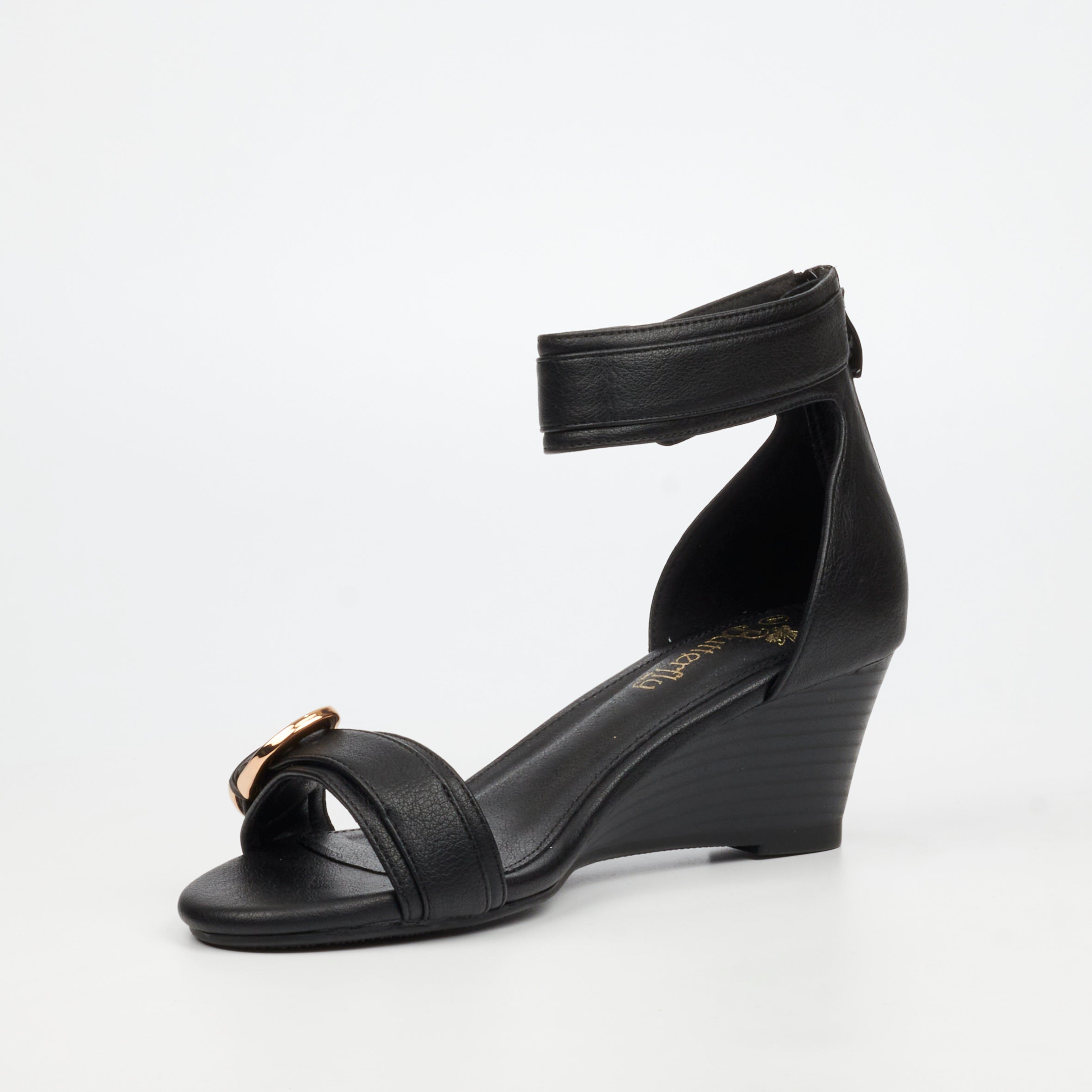 Butterfly Feet Shani 16 Wedge - Black footwear Butterfly Feet
