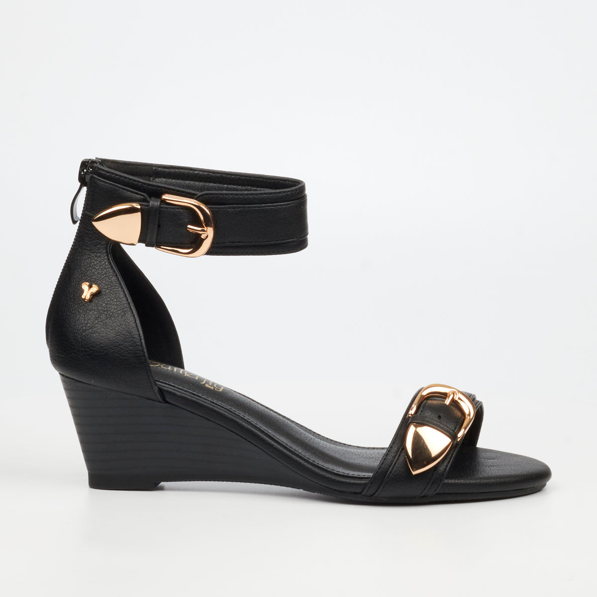 Butterfly Feet Shani 16 Wedge - Black footwear Butterfly Feet