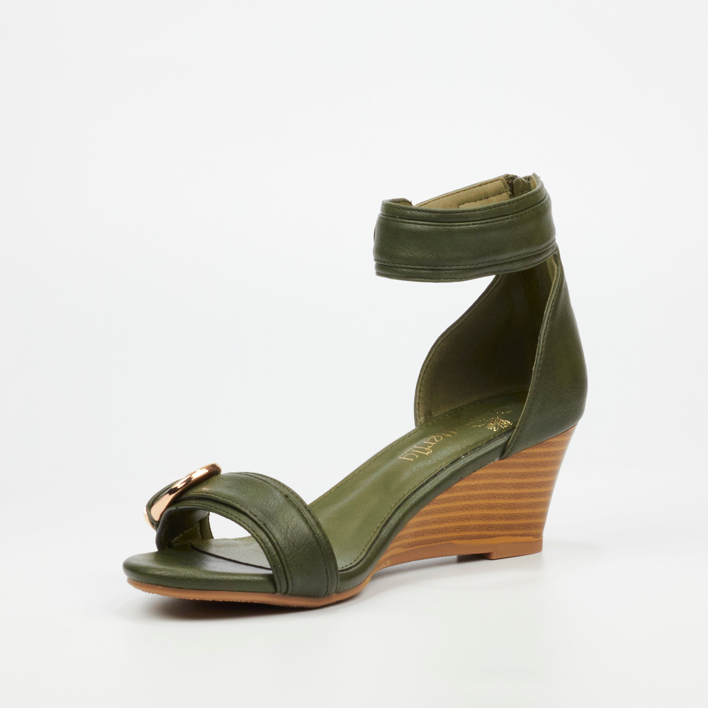 Butterfly Feet Shani 16 Wedge - Olive footwear Butterfly Feet