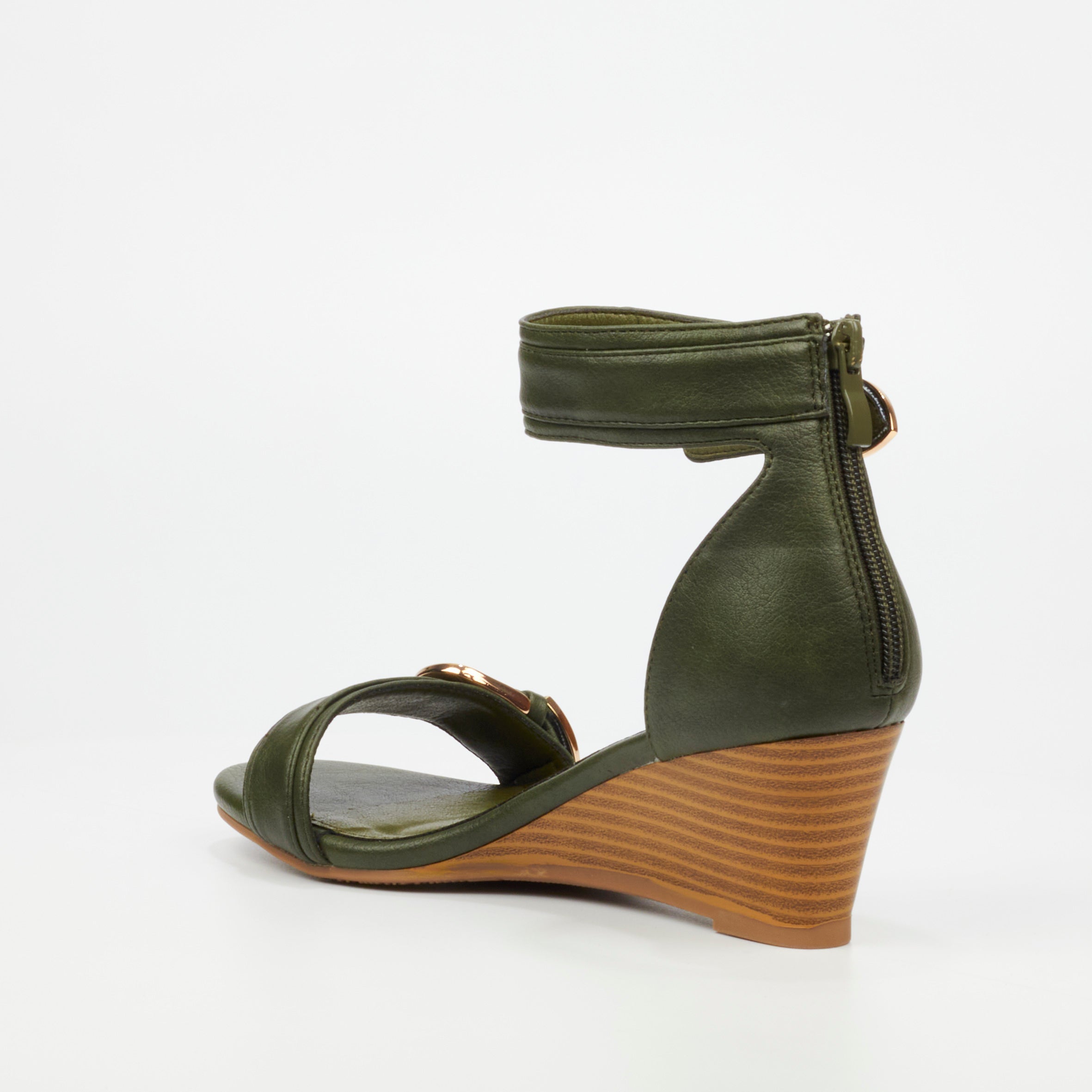 Butterfly Feet Shani 16 Wedge - Olive footwear Butterfly Feet