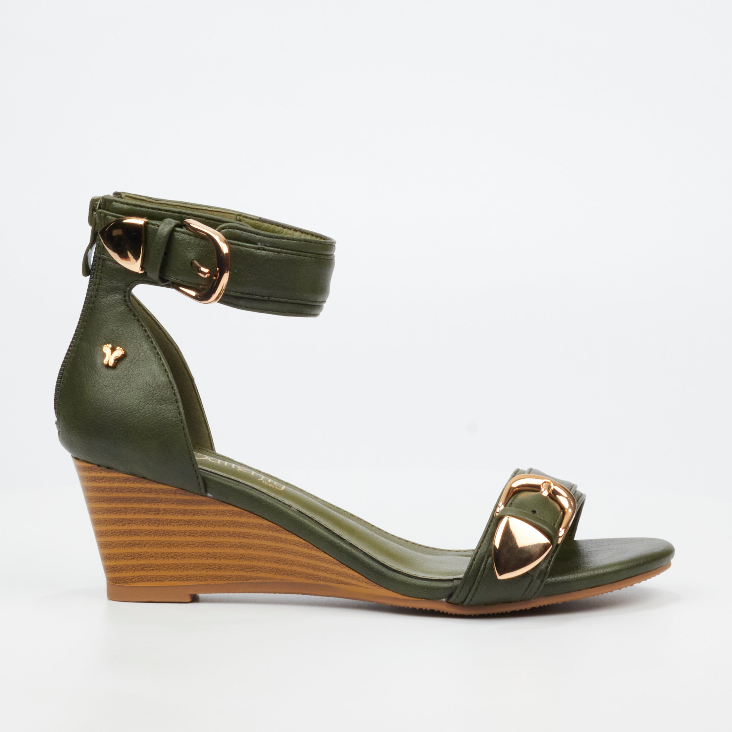 Butterfly Feet Shani 16 Wedge - Olive footwear Butterfly Feet