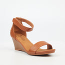 Butterfly Feet Shani 5 Wedge - Tan footwear Butterfly Feet