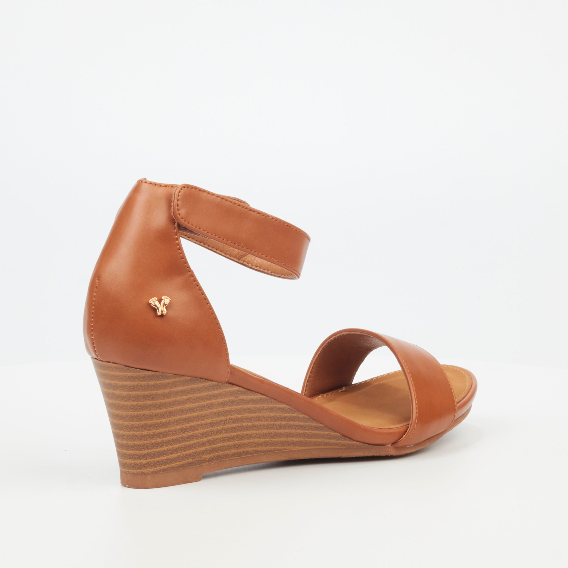 Butterfly Feet Shani 5 Wedge - Tan footwear Butterfly Feet