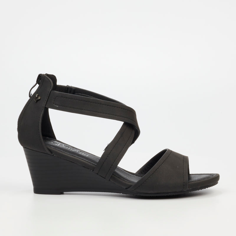 Butterfly Feet Shani 6 Wedge - Black footwear Butterfly Feet   