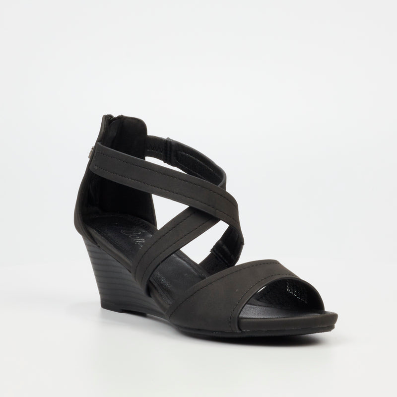 Butterfly Feet Shani 6 Wedge - Black footwear Butterfly Feet   