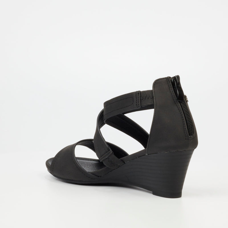 Butterfly Feet Shani 6 Wedge - Black footwear Butterfly Feet   