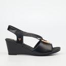 Butterfly Feet Shani 9 Wedge - Black footwear Butterfly Feet