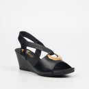 Butterfly Feet Shani 9 Wedge - Black footwear Butterfly Feet