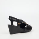 Butterfly Feet Shani 9 Wedge - Black footwear Butterfly Feet