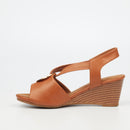 Butterfly Feet Shani 9 Wedge - Tan footwear Butterfly Feet