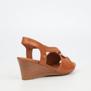 Butterfly Feet Shani 9 Wedge - Tan footwear Butterfly Feet