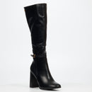 Miss Black Shania 10 High Boot - Black