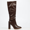 Miss Black Shania 10 High Boot - Chocolate footwear Miss Black