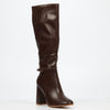 Miss Black Shania 10 High Boot - Chocolate footwear Miss Black