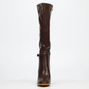 Miss Black Shania 10 High Boot - Chocolate