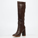 Miss Black Shania 10 High Boot - Chocolate