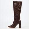 Miss Black Shania 10 High Boot - Chocolate footwear Miss Black