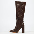 Miss Black Shania 10 High Boot - Chocolate